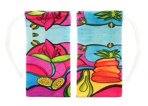TROPICAL SWEETS  - CL24-TS (Pouches for Sunglasses & Glasses) Bag Clean Glasses