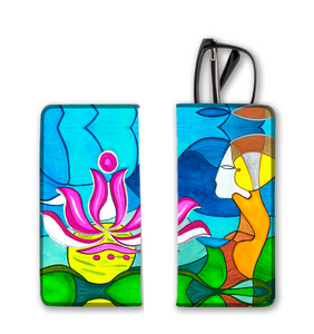 LOOKING DENTRO DEL LOTUS - SF14-LL (Bolsas para gafas de sol y anteojos) Bolsa Gafas blandas